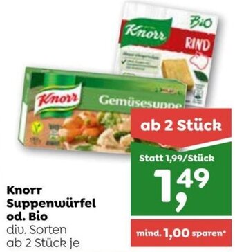 ADEG Knorr Suppenwürfel od. Bio 2 Stk. Angebot