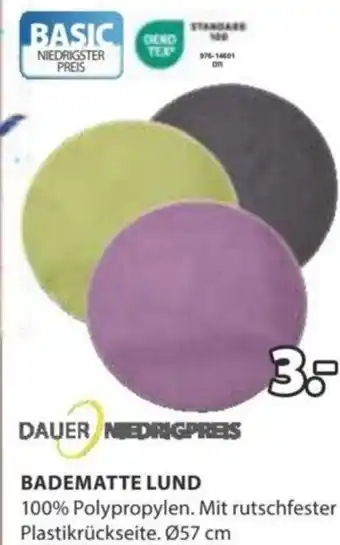 JYSK Badematte Lund ø 57 cm Angebot