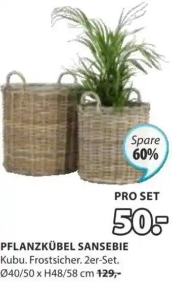 JYSK Pflanzkübel Myrhauk Sansebie ø40/50 x H48/58 cm Angebot