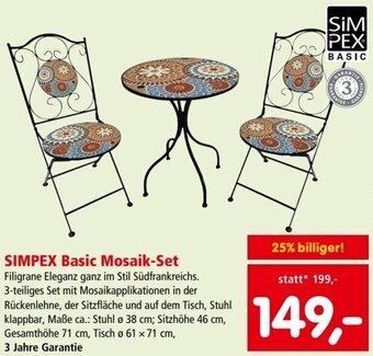 Interspar Simpex Basic Mosaik-Set Angebot
