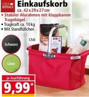 Norma Einkaufskorb 42 x 29 x 27 cm Angebot