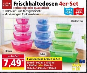 Norma Frischhaltedosen 4er-Set Angebot