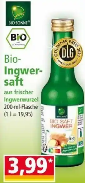 Norma Bio Ingwer-saft 200ml Angebot