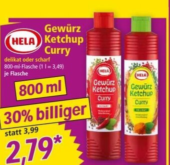 Norma Gewürz Ketchup Curry 800 ml Angebot