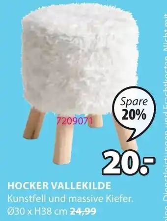 JYSK Hocker Vallekilde ø30 x H38 cm Angebot
