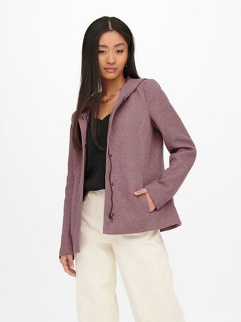 Kurze kapuzen jacke
