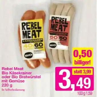 Sutterlüty Rebel Meat Bio Käsekrainer Oder Bio Bratwürstel Mit Gemüse 220g Angebot