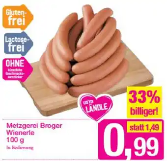 Sutterlüty Metzgerei Broger Wienerle 100g Angebot