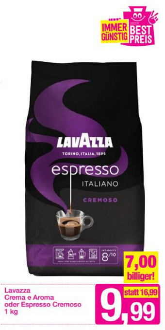 Sutterlüty Lavazza Crema e Aroma Oder Espresso Cremoso 1 Kg Angebot
