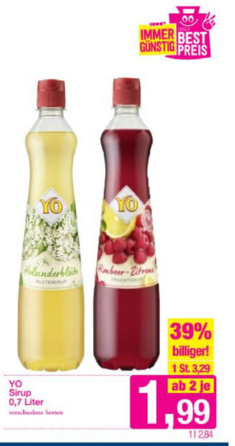 Sutterlüty YO Sirup 0,7L Angebot