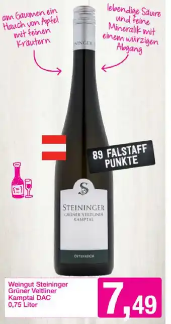 Sutterlüty Weingut Steininger Grüner Veltliner Kampal DAC 0.75Liter Angebot