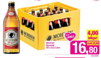 Sutterlüty Mohren Spezial 20x0,5 Liter Angebot