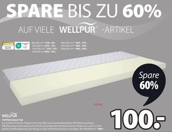 JYSK Topper Gold T60 90x190/200 cm Angebot