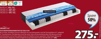 JYSK Taschenfederkernmatratze Gold S40 90x190/200 cm Angebot