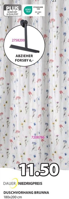 JYSK Duschvorhang Brunna 180x200 cm Angebot
