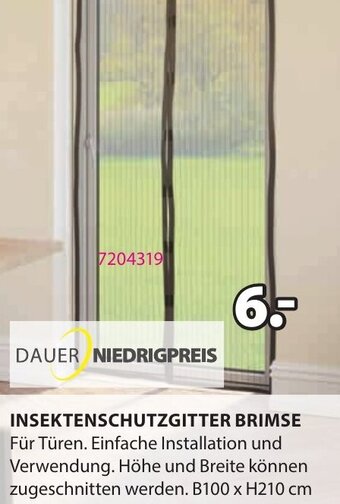 JYSK Insektenschutzgitter Brimse B100 x H210 cm Angebot