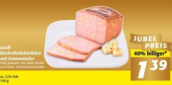 Nah&Frisch Loidl Backofenleberkäse mit Emmentaler 100 g Angebot