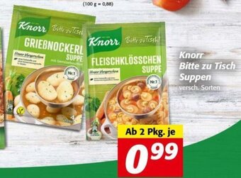 Nah&Frisch Knorr Bitte zu Tisch Suppen Angebot