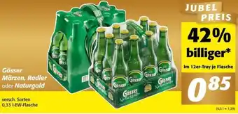 Nah&Frisch Gösser Märzen, Radler oder Naturgold 0,33 L Angebot