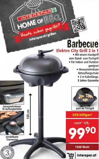 Barbecue Elektro City Grill 2 in 1