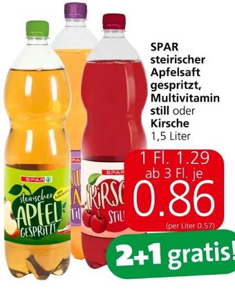 Eurospar Apfelsaft Angebot