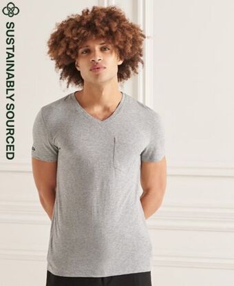 Superdry Organic cotton v neck slub pocket t-shirt Angebot