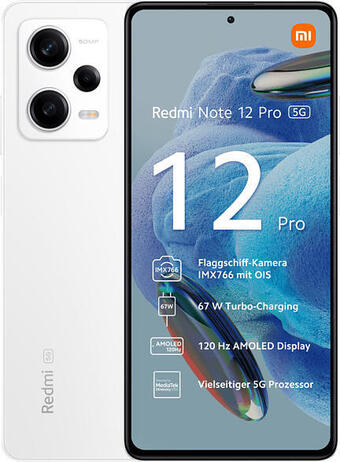 Media Markt Xiaomi redmi note 12 pro 5g 128gb, polar white smartphone Angebot