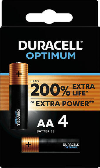 Media Markt Duracell optimum aa batterie, 4er pack Angebot