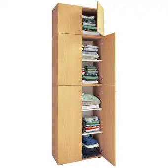 XXXLutz Kleiderschrank in weiß, buchefarben Angebot