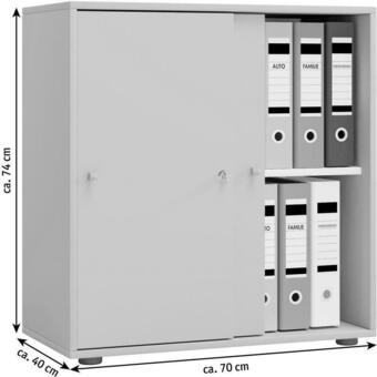 Möbelix Aktenschrank lona holz dekor weiß b: 70 cm Angebot