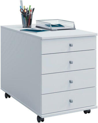 Möbelix Rollcontainer weiß lona maxi 42x57x80 cm Angebot