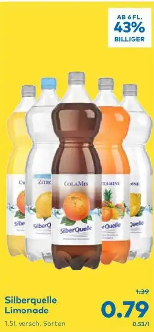T&G Silberquelle Limonade 1.5l Angebot