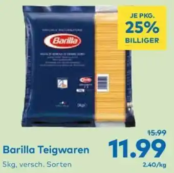 T&G Barilla Teigwaren 5kg Angebot