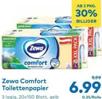 T&G Zewa Comfort Toilettenpapier 20x150 Angebot