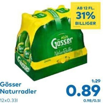 T&G Gösser Naturradler 12x0.33l Angebot