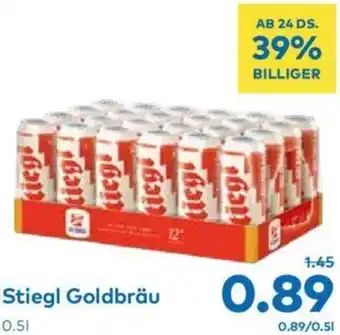 T&G Stiegl Goldbräu 0,5 L Angebot