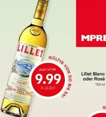 MPreis Lillet Blanc oder Rosé 750 ml Angebot
