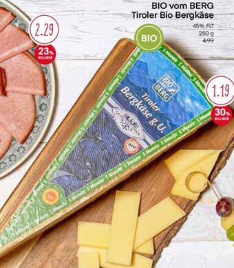 MPreis Bio vom Berg Tiroler Bergkäse 250 g Angebot