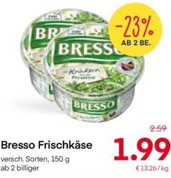 MPreis Bresso Frischkäse 150g Angebot
