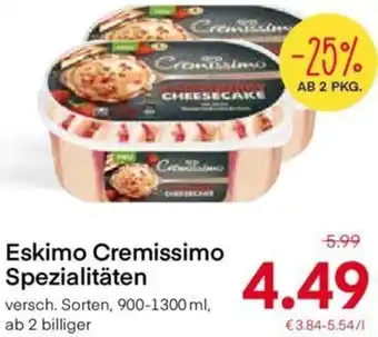 MPreis Eskimo Cremissimo Spezialitäten 900-1300 ml Angebot