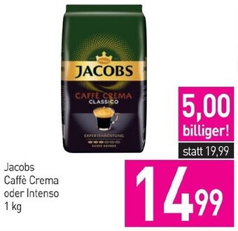 Sutterlüty Jacobs Caffè Crema oder Intenso 1 kg Angebot
