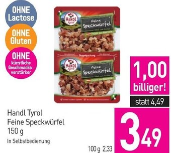 Sutterlüty Handl Tyrol Feine Speckwürfel 150 g Angebot