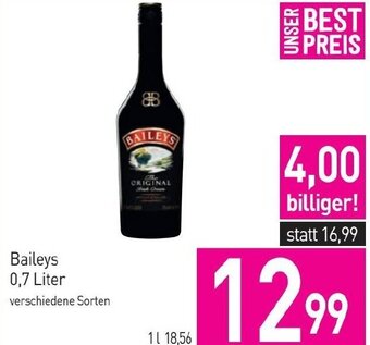 Sutterlüty Baileys 0,7 Liter Angebot