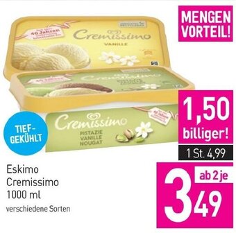 Sutterlüty Eskimo Cremissimo 1000 ml Angebot