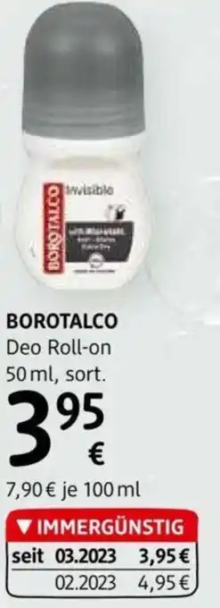 dm Borotalco Deo Roll-On 50ml Angebot