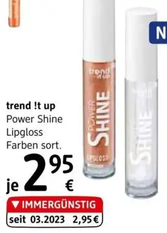 dm trend !t up Power Shine Lipgloss Angebot