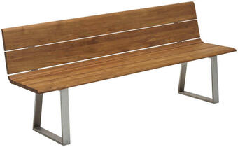 XXXLutz Gartenbank 200/89/52 cm in silberfarben, teakfarben Angebot