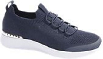 Deichmann Sock sneaker in blau mit metallic-detail Angebot