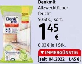 dm Denkmit Allzwecktücher feucht 50 Stk. Angebot
