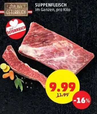 PENNY Suppenfleisch pro kilo Angebot